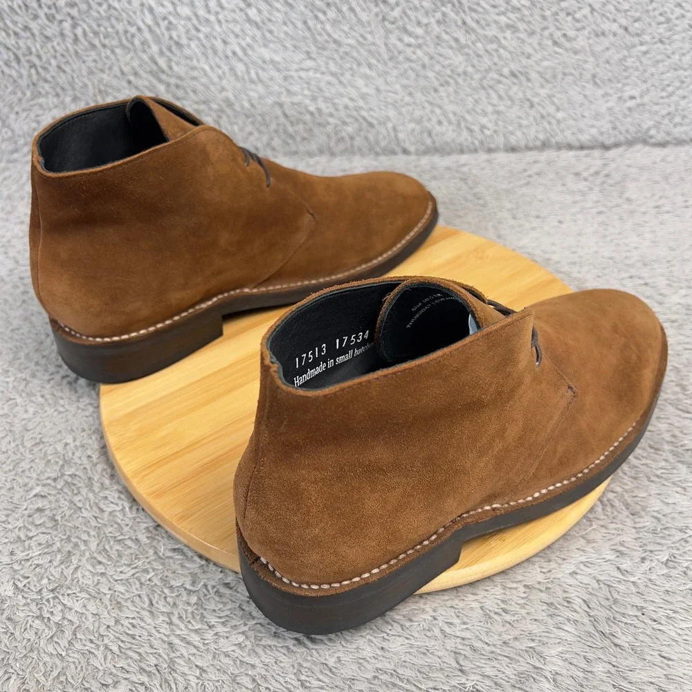 Thursday Boot Co Scout Suede Chukka Boots Mens 10.5 Cognac Brown Handcrafted